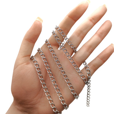 Curb chain extender with 5mm Stainless steel 304