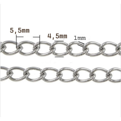 Curb chain extender with 4.5 mm