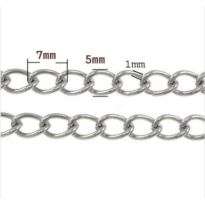 Pancíř řetízkovina šířka očka 4mm z chirurgické oceli