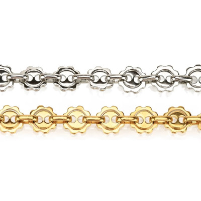 Station Chain with Button Links