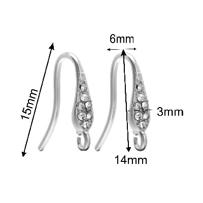 Stainless Steel Hook Earwire  304