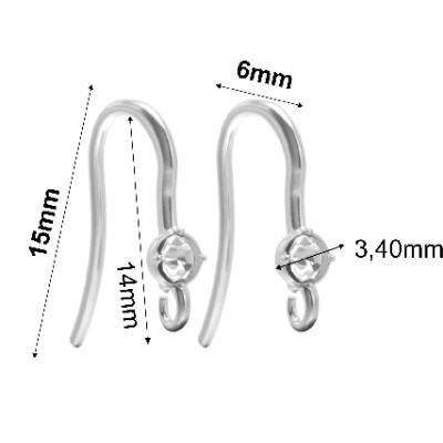 Stainless Steel Hook Earwire  304