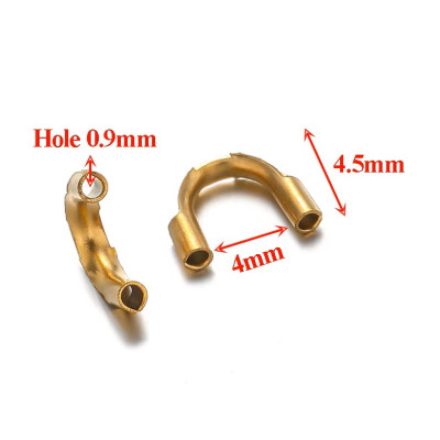 Conductor of surgical steel nylon wire, inner hole 0.7 and 0.8 mm gold galvanization