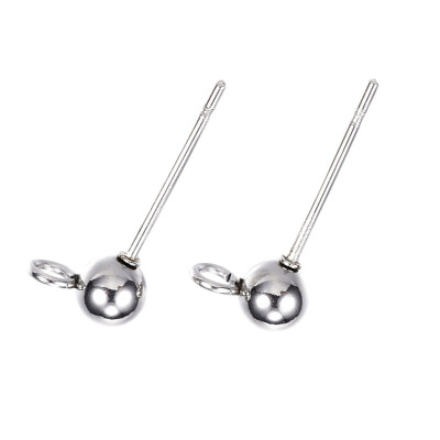 Plug with 4mm ball and surgical steel hook