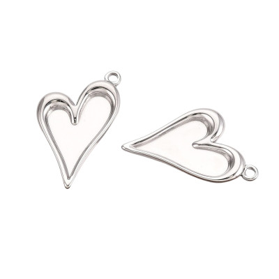 Round bed pendant made of surgical steel 10mm