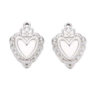 Round bed pendant made of surgical steel 10mm