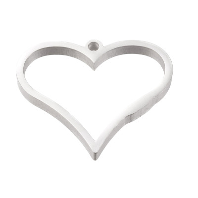 Heart mold shaped in two color combinations surgical steel 304