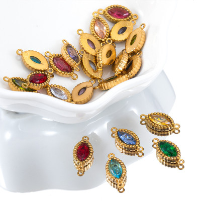 Konektor s barevným kamenem chirurgická ocel