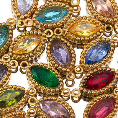 copy of Connector three connected hearts stainless steel 304