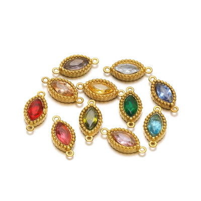 Konektor s barevným kamenem chirurgická ocel