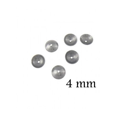 Surgical steel bead 4mm smooth