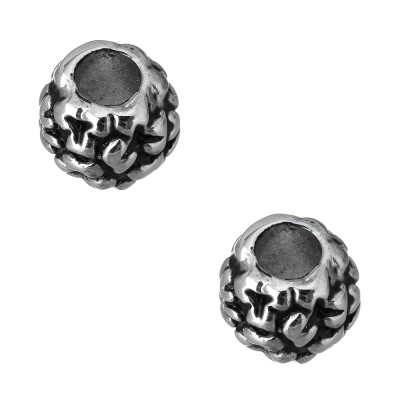 Large bead with surgical steel