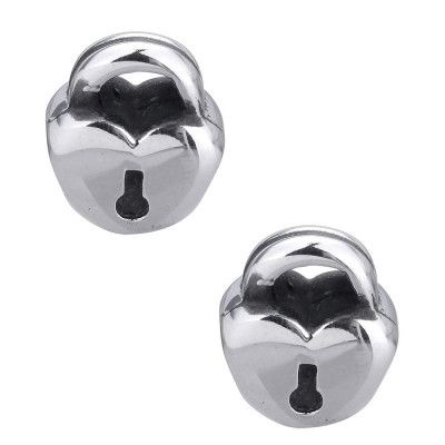 Surgical steel lock-shaped bead with a large pull-through
