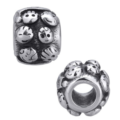 Bead with inscription Love made of surgical steel