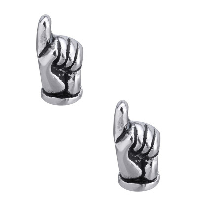 Bead raised finger of surgical steel