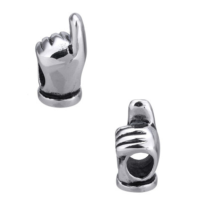 Bead raised finger of surgical steel