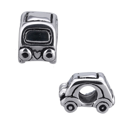 Bead toy car made of surgical steel