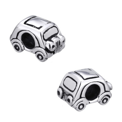 Bead toy car made of surgical steel