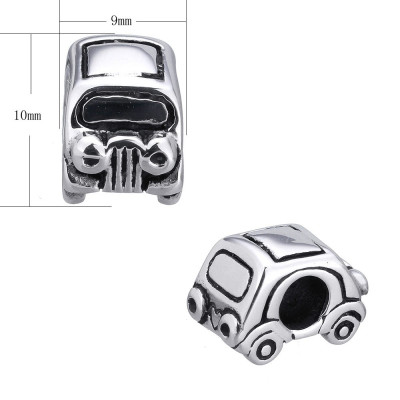 Bead toy car made of surgical steel