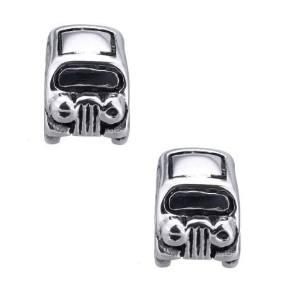 Bead toy car made of surgical steel