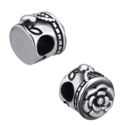 Bead box for jewelry made of surgical steel