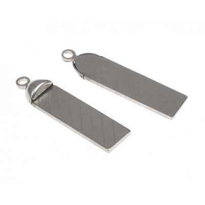 Pendant 41 x 10mm from surgical steel