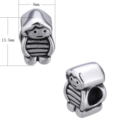 Bead little boy of surgical steel