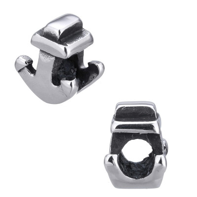 Surgical steel bead anchor