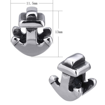 Surgical steel bead anchor