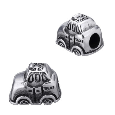 Bead toy car made of surgical steel