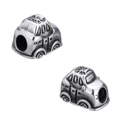 Bead toy car made of surgical steel