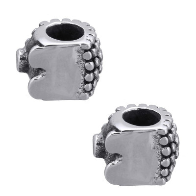 Hedgehog shaped surgical steel bead