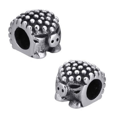 Hedgehog shaped surgical steel bead