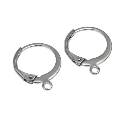 Mechanická náušnice kroužková z chirurgické oceli