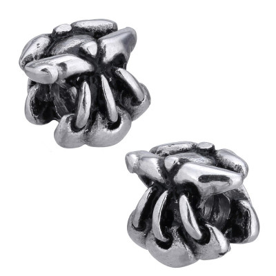 Bead paw with claws of surgical steel