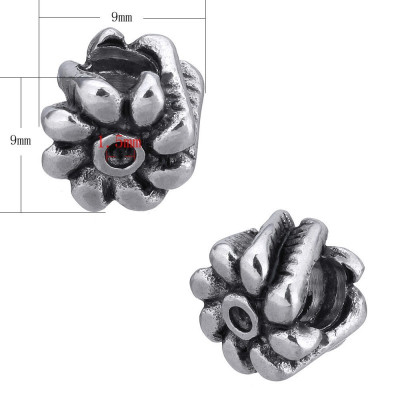 Bead flower of surgical steel