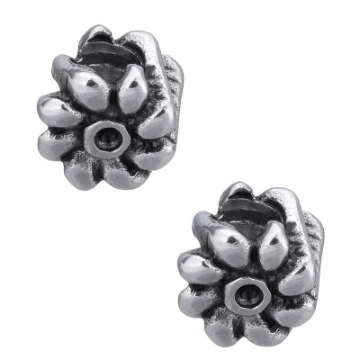 Bead flower of surgical steel