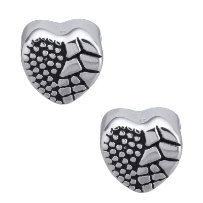 Bead heart made of surgical steel