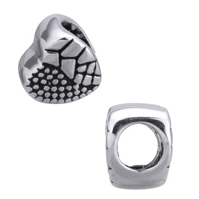 Bead heart made of surgical steel