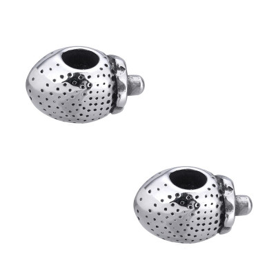 Surgical steel strawberry bead