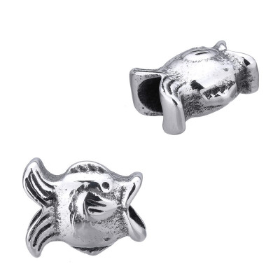 Surgical steel bead fish