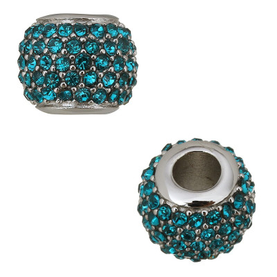 Large bead with surgical steel