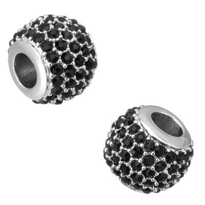 Large bead with surgical steel