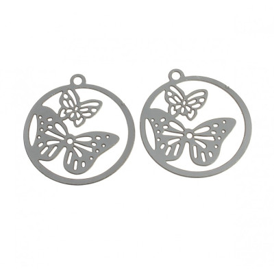 Filigree bow tie 20mm from surgical steel