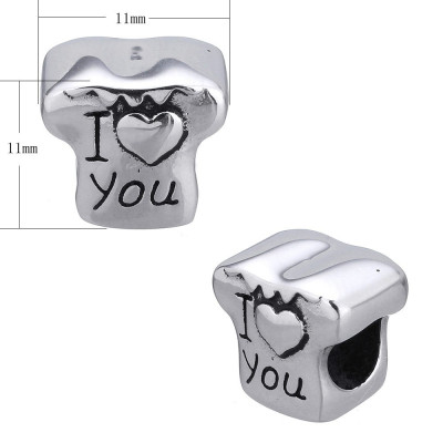 Korálek tričko s nápisem I love You