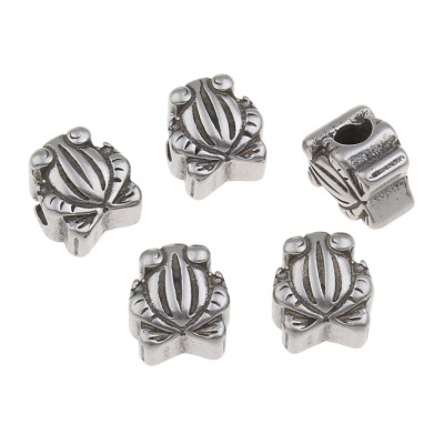 Surgical steel frog bead
