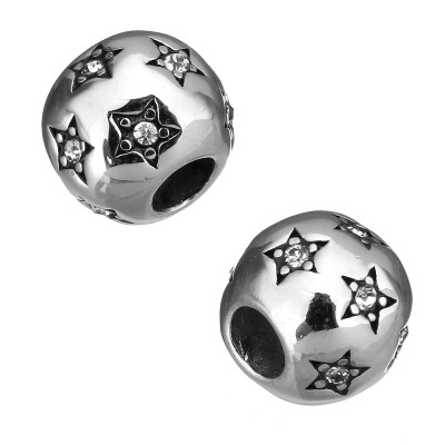 Large bead with surgical steel