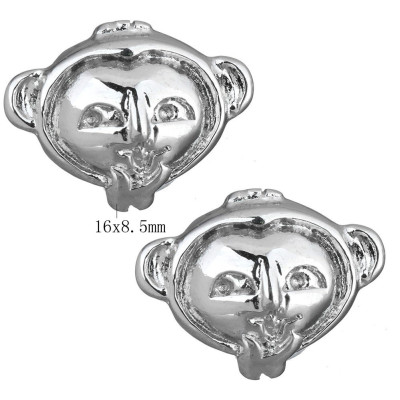 Bead curious monkey made of surgical steel