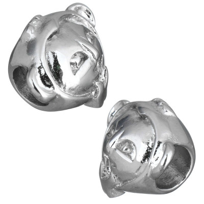 Bead curious monkey made of surgical steel