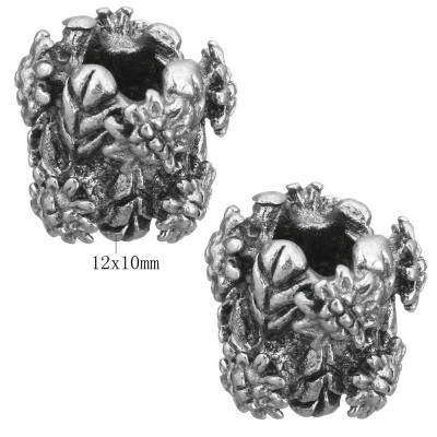 Large bead with surgical steel